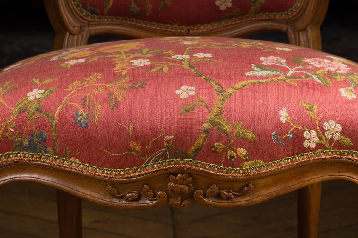 Louis XV-era Hairdressing Chair, Stamped -photo-5