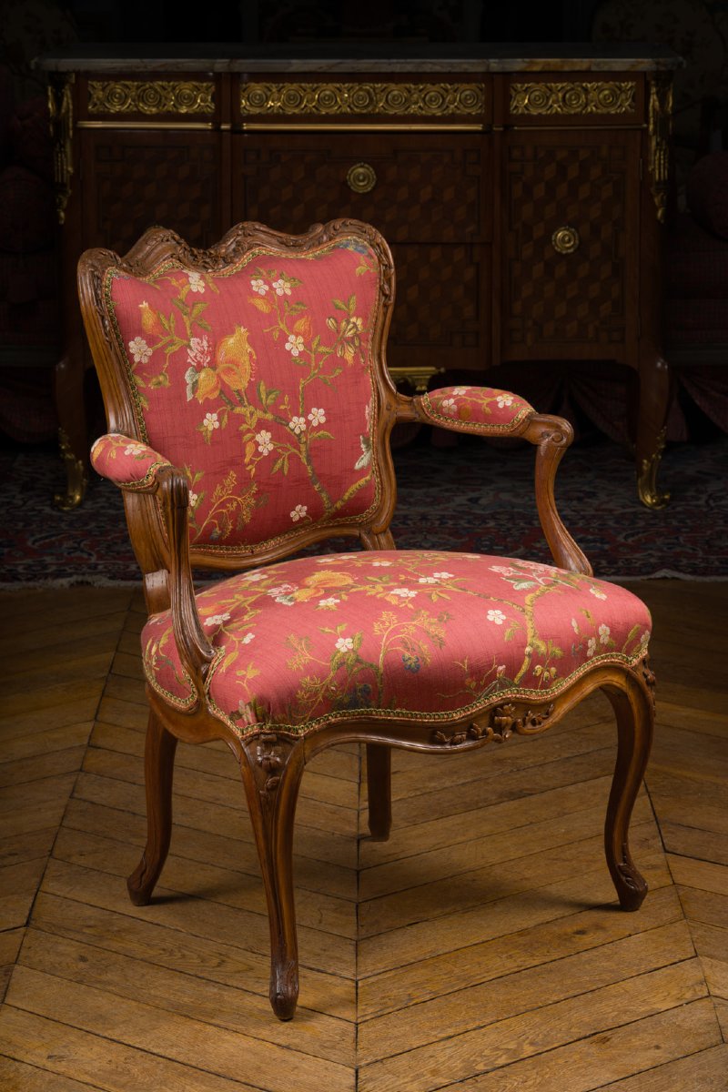 Louis XV-era Hairdressing Chair, Stamped 
