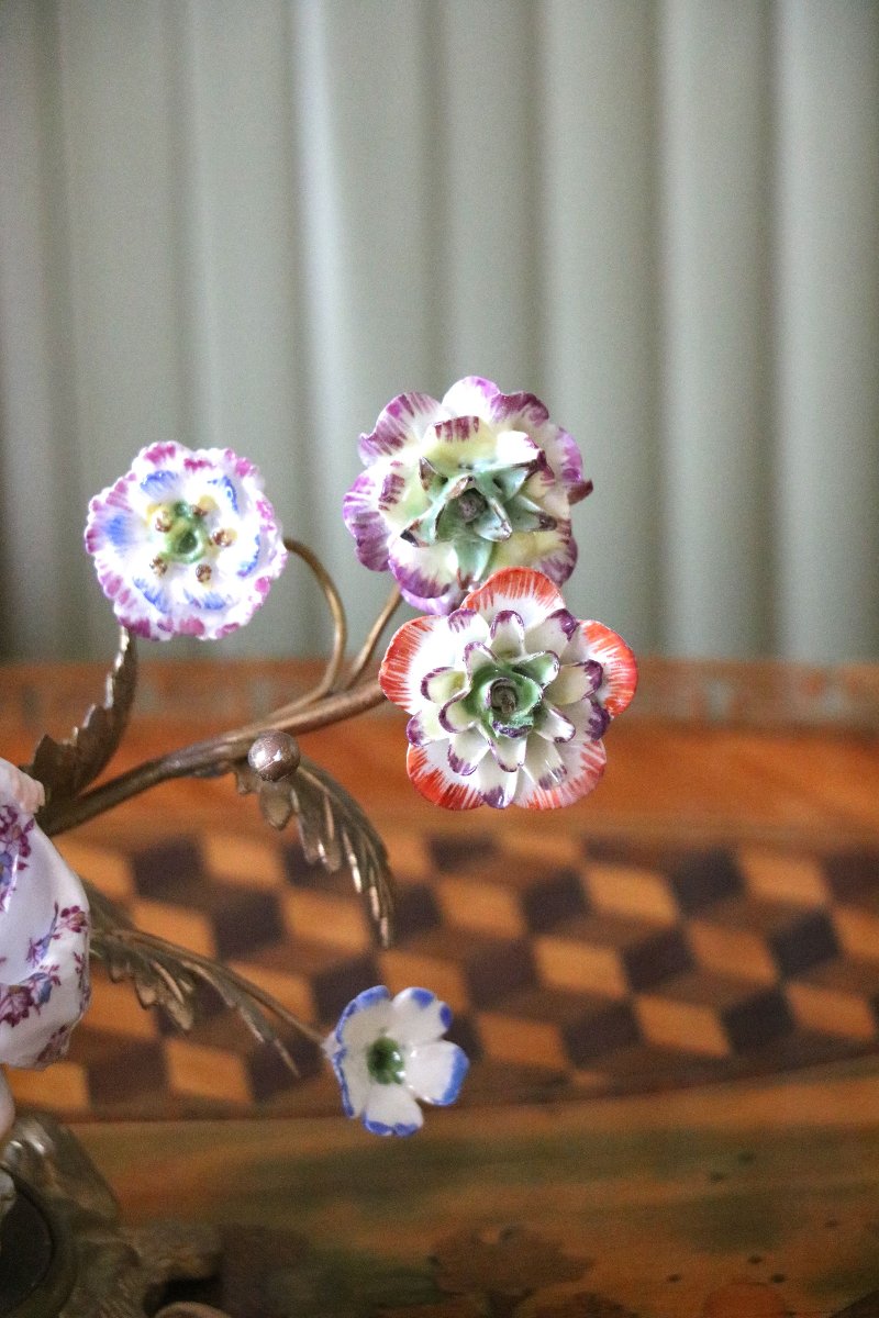 Louis XV-style Meissen Porcelain Candleholder-photo-2