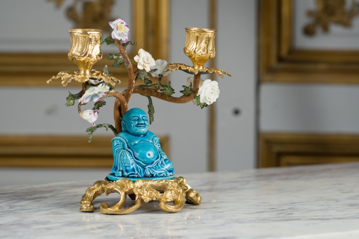 Pair Of Louis XV Candlesticks-photo-4