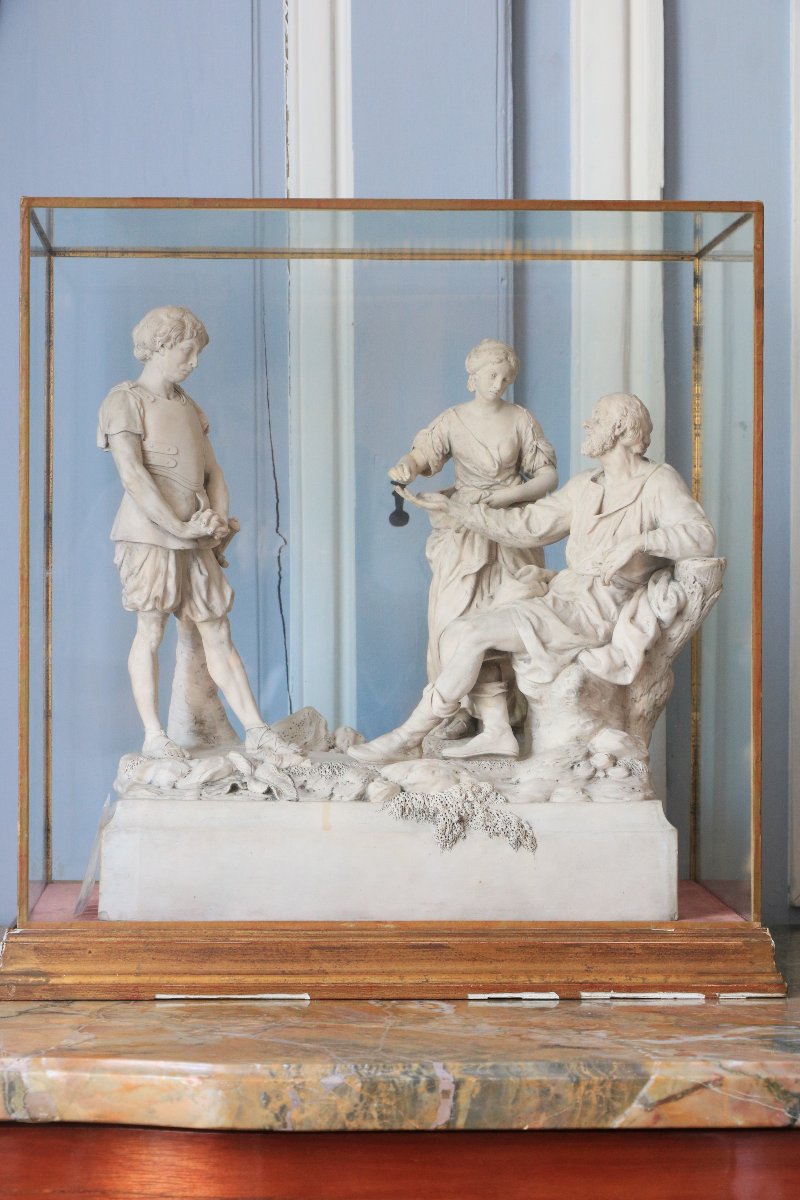 Blind Belisarius Giving Alms, In Lorraine, Louis XVI Period-photo-2