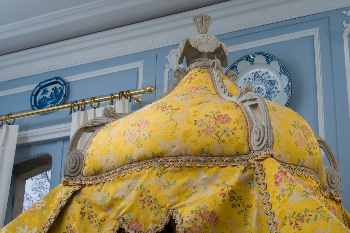 Polish-style Bed Stamped "nicolas Heurtaut"-photo-2