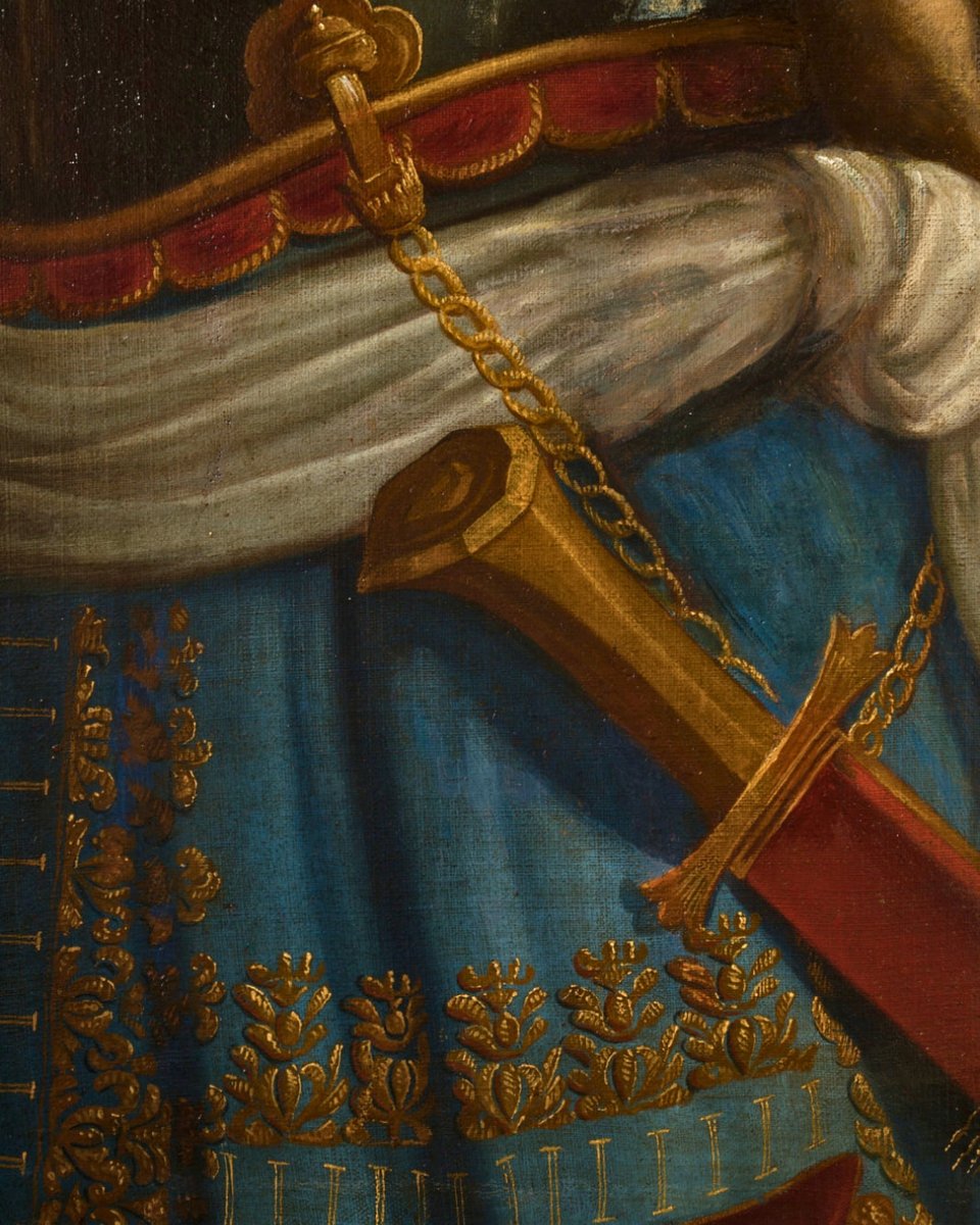 	Portrait d’un maréchal dans le gout de Pierre Mignard-photo-3