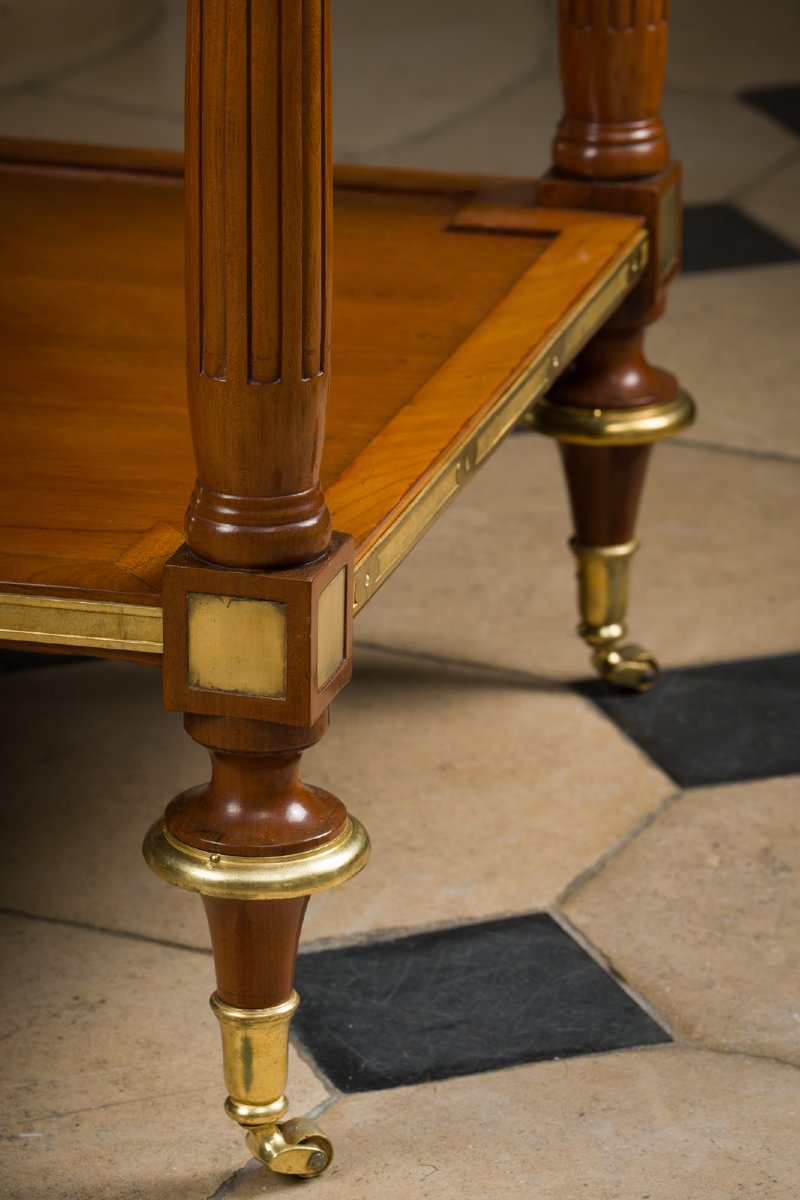 	Louis XVI-era Side Table, Stamped "pierre Garnier"-photo-2