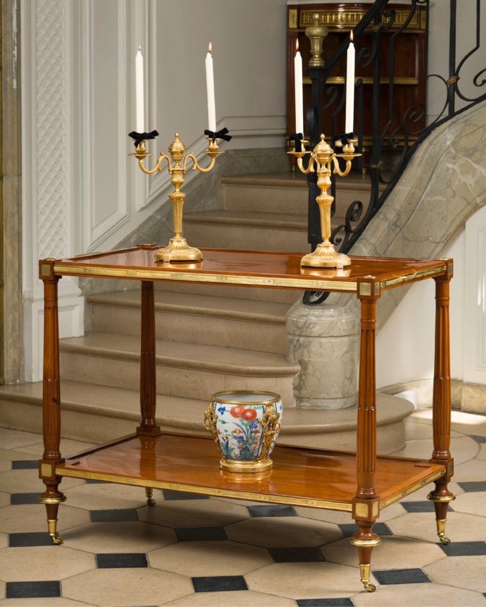 	Louis XVI-era Side Table, Stamped "pierre Garnier"