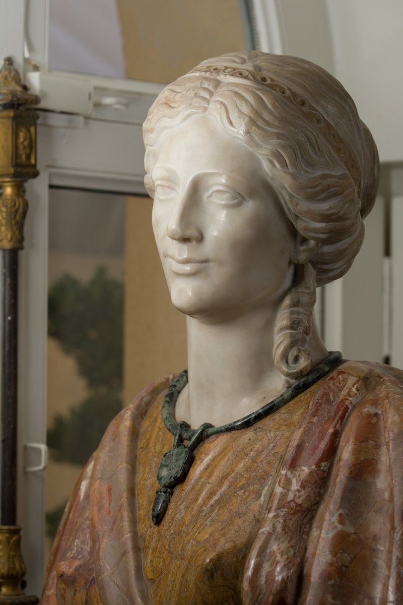 Pair Of 18th-century Marble Busts-photo-4