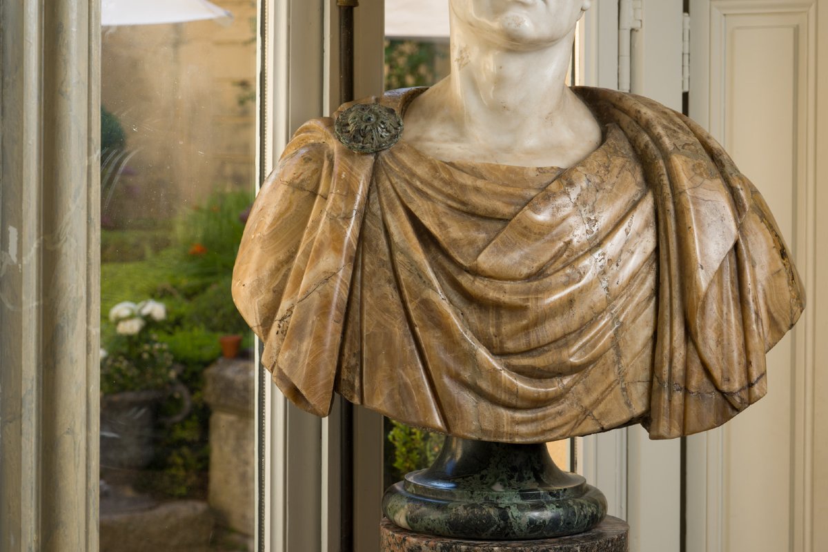 Pair Of 18th-century Marble Busts-photo-5
