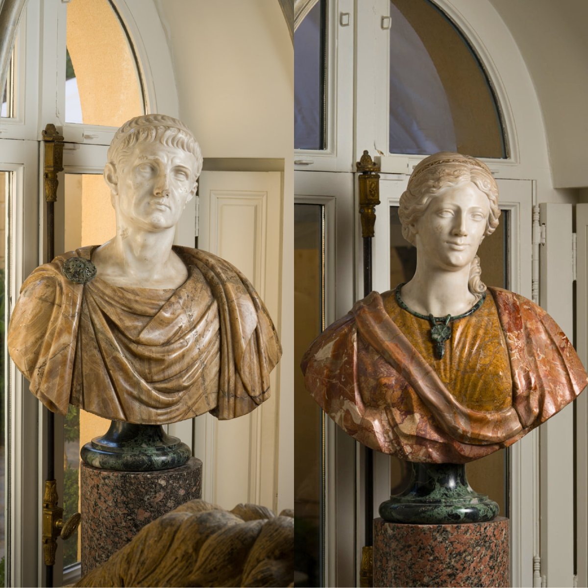 Pair Of 18th-century Marble Busts
