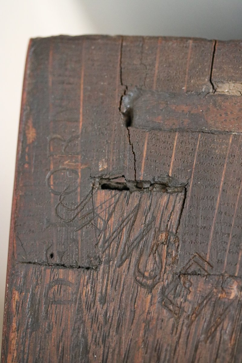 A Rare Secretary Desk Adorned With Chinese Lacquer Panels And Stamped "delorme"-photo-3