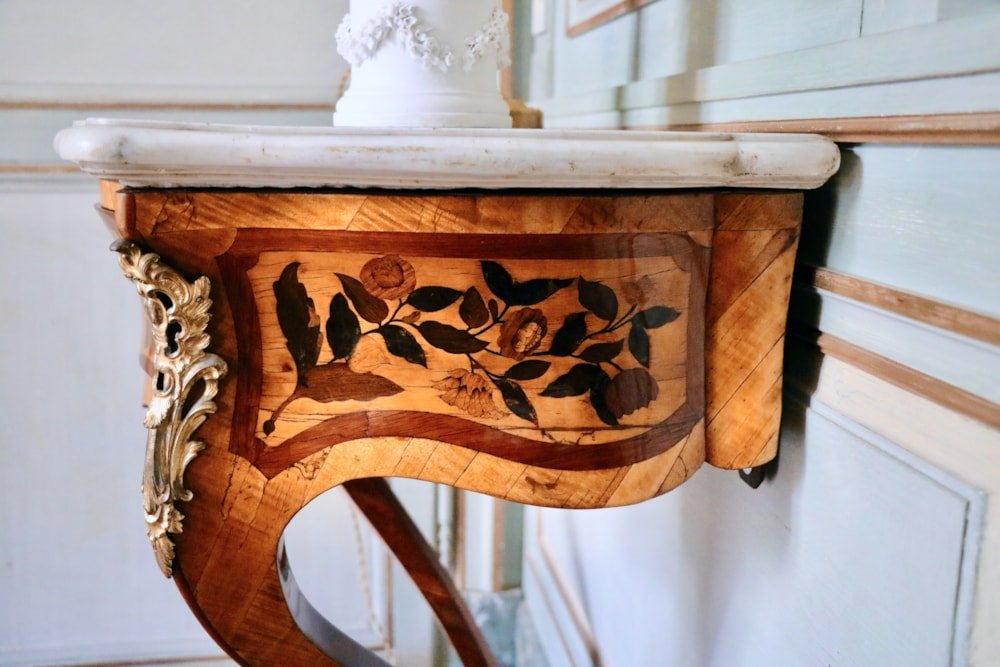 Pair Of Louis XV Console Chests Stamped "carel"-photo-1