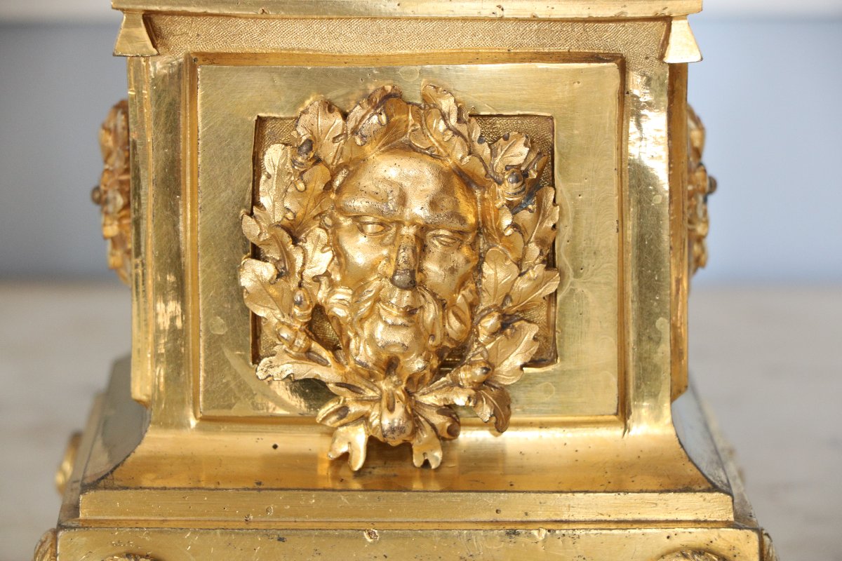 	Paire de chenets en bronze ciselé et doré	-photo-6