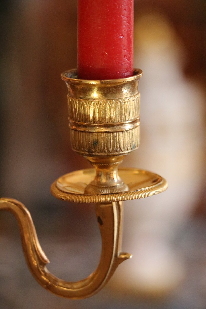 Lampe Bouillotte d'époque Restauration-photo-4