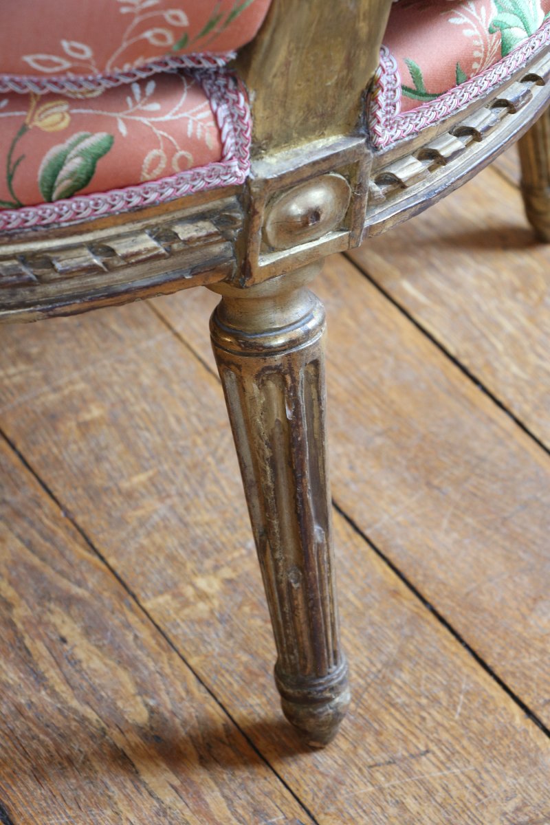 Set Of Four Louis XVI Armchairs By Nadal The Elder-photo-6