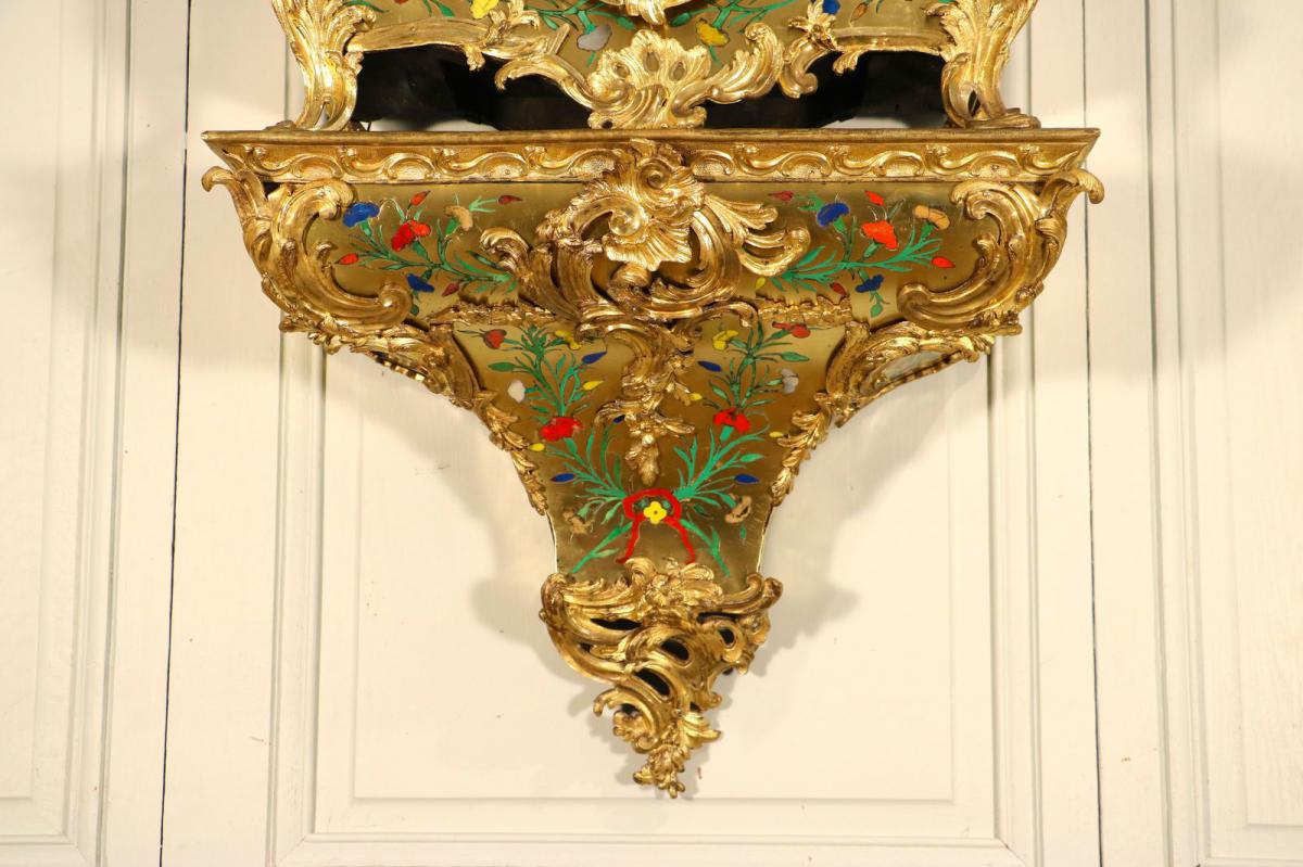 Cartel d'Applies For Five Colors, Gilt Bronze, Louis XV.-photo-4