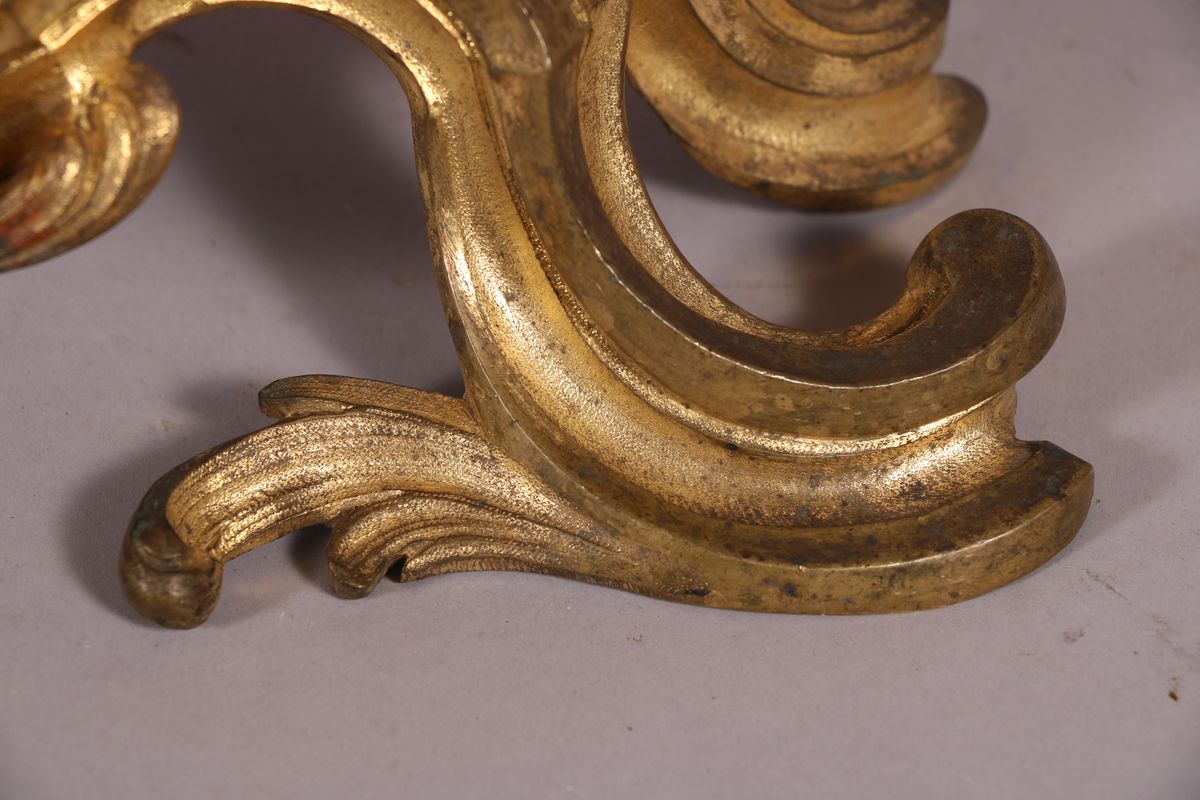 Pair Of Chenets Cherubins, Louis XV-photo-7