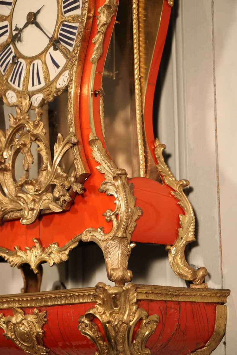 Cartel Et Sa Console D’applique En Corne Rouge-photo-3