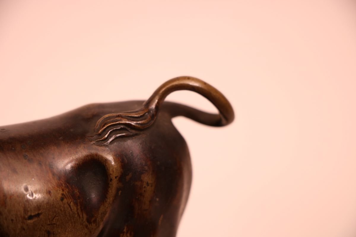 Bull In Bronze Late 17th-photo-3