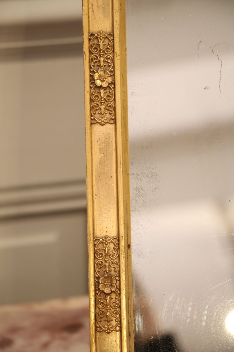 Pair Of Hanging Mirrors In Gilt Bronze-photo-4