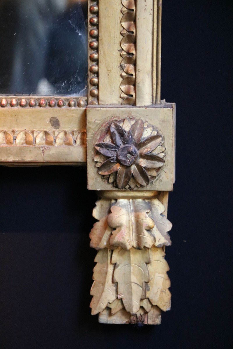 Louis XVI Mirror In Gilded Wood-photo-1