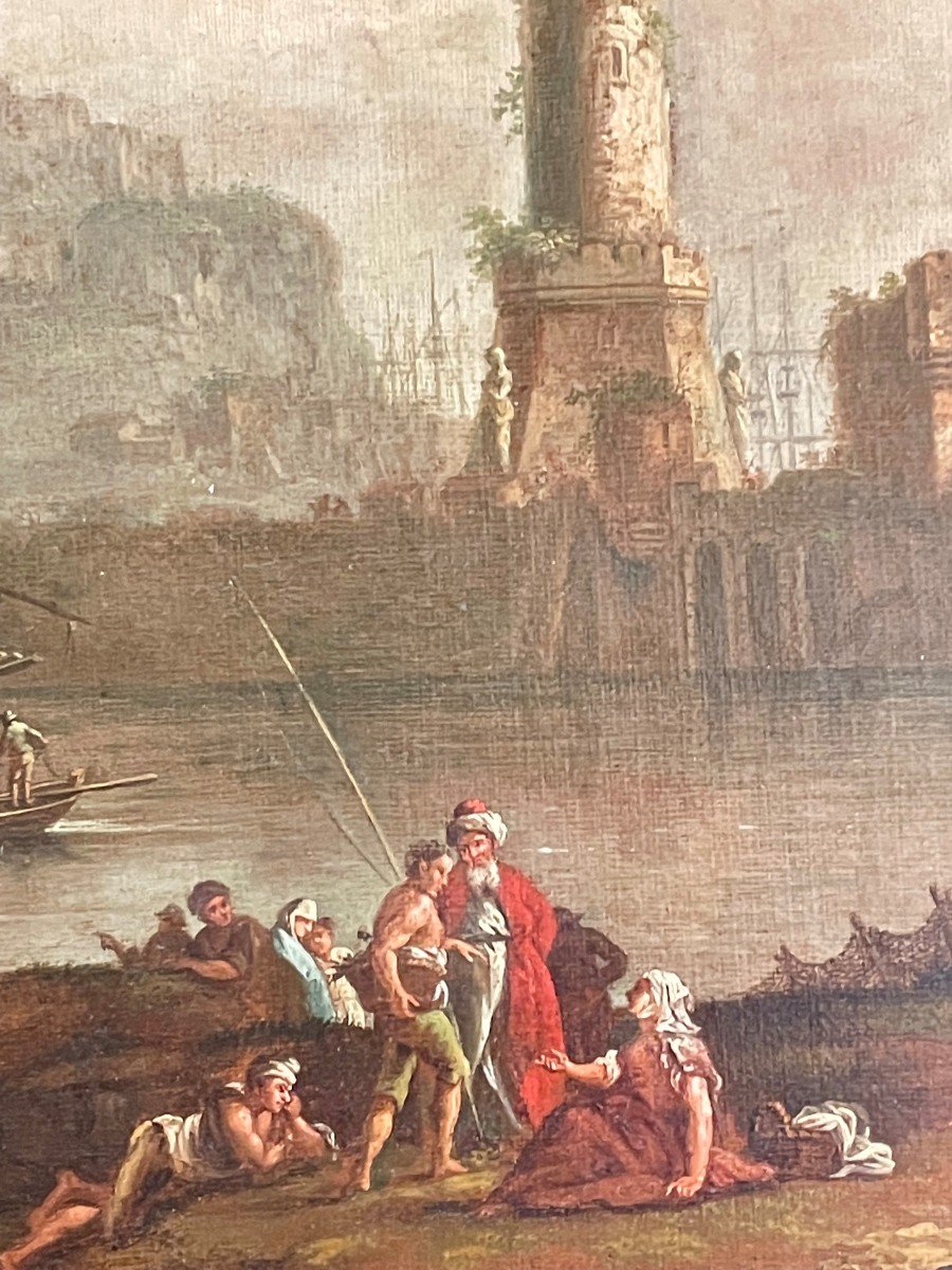 Flemish Painting Beginning Of 18 Th Century-photo-3