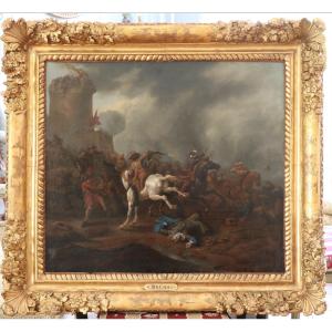 Choc de cavalerie de Karel BREYDEL (1678 - 1733)  