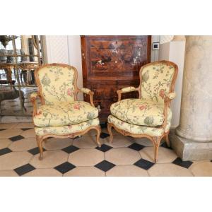 Pair Of Louis XV Armchairs