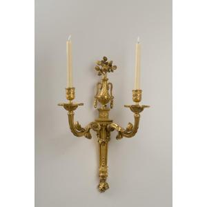 Paire d’appliques Louis XVI