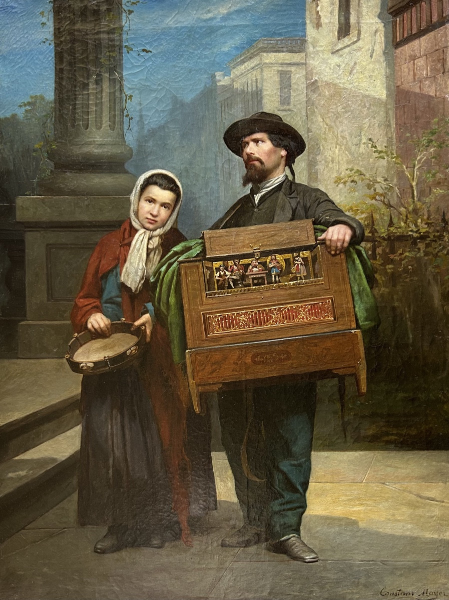 Constant MAYER  1832-1911  Musiciens ambulants à NEW-YORK