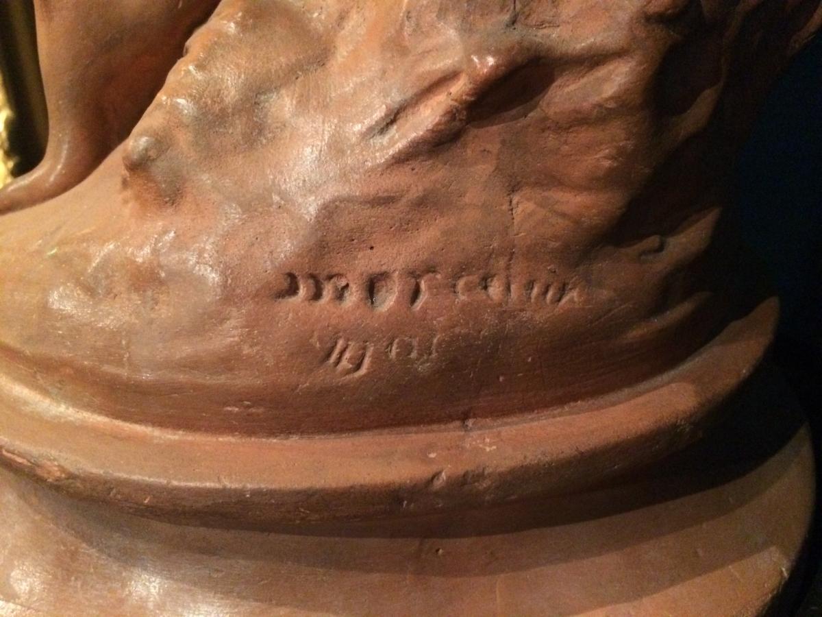 Moreau Mathurin (1822-1912) - Terracotta Sculpture-photo-1