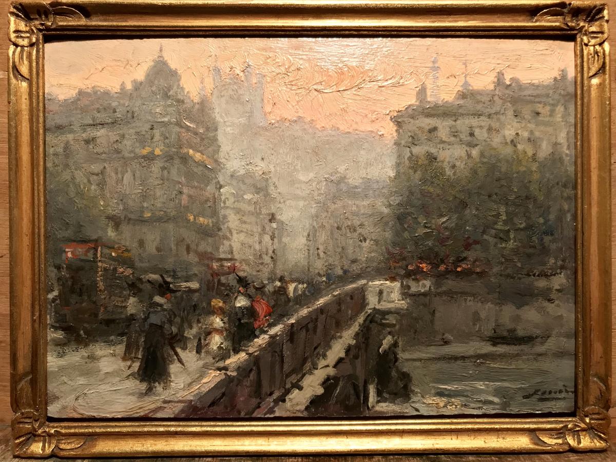 Miro Illeo Gaspar (1859-1930) Bridge Lafayette Lyon