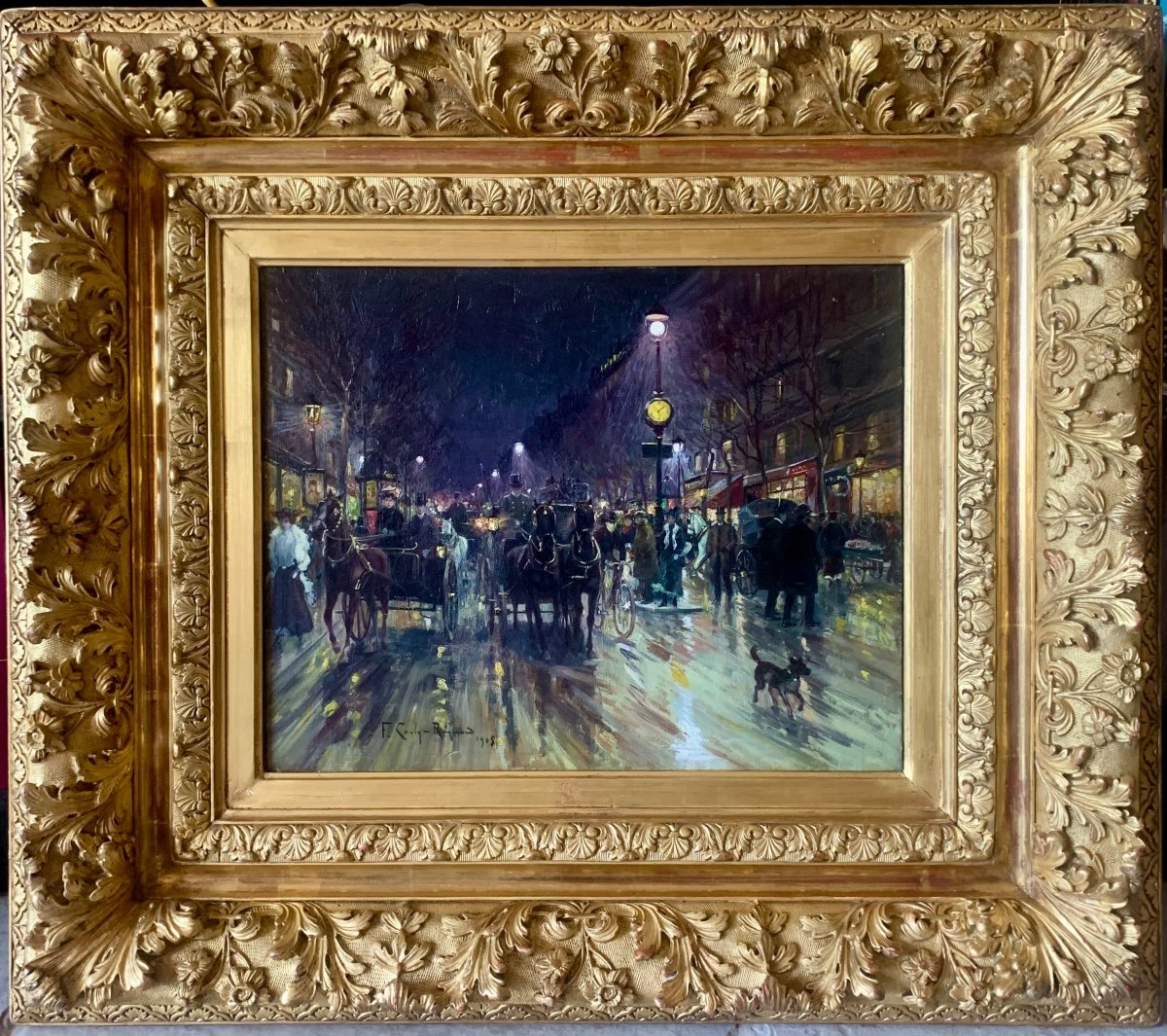 COULY-RAYMOND Jean Cyprien Fernand. Huile sur toile signée en bas à gauche etdatée 1905