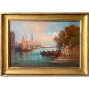 Oil On Canvas, Signed Lower Right And Left, P. Gillini.