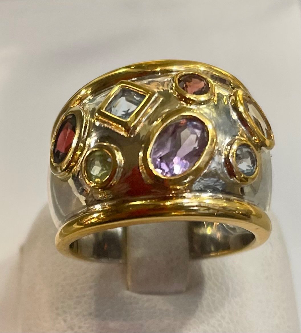 Silver Ring , Natural Stones-photo-3