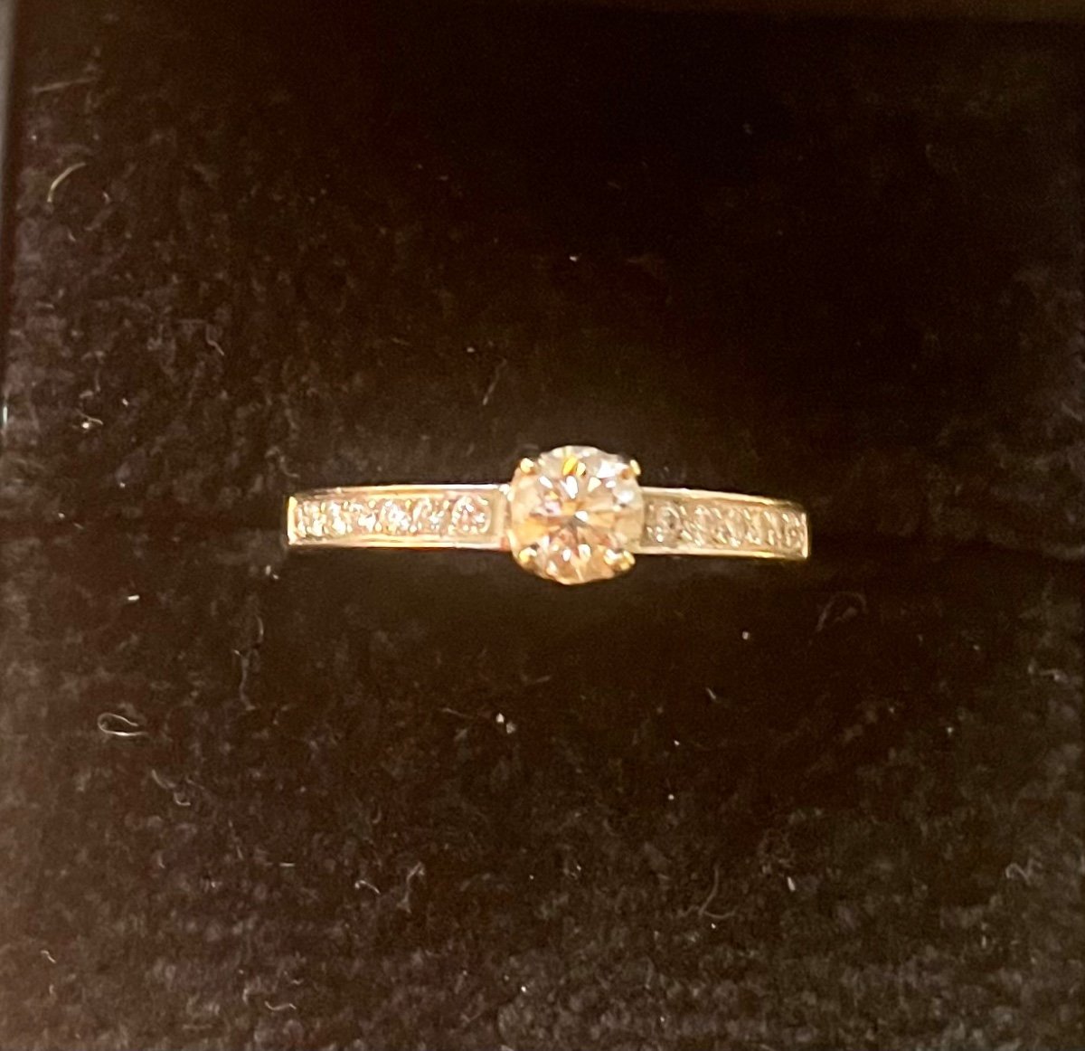 Bague Or Blanc 18 Ct Diamants -photo-5