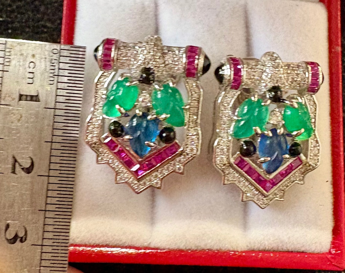 “tutti Frutti” Silver Earrings-photo-2