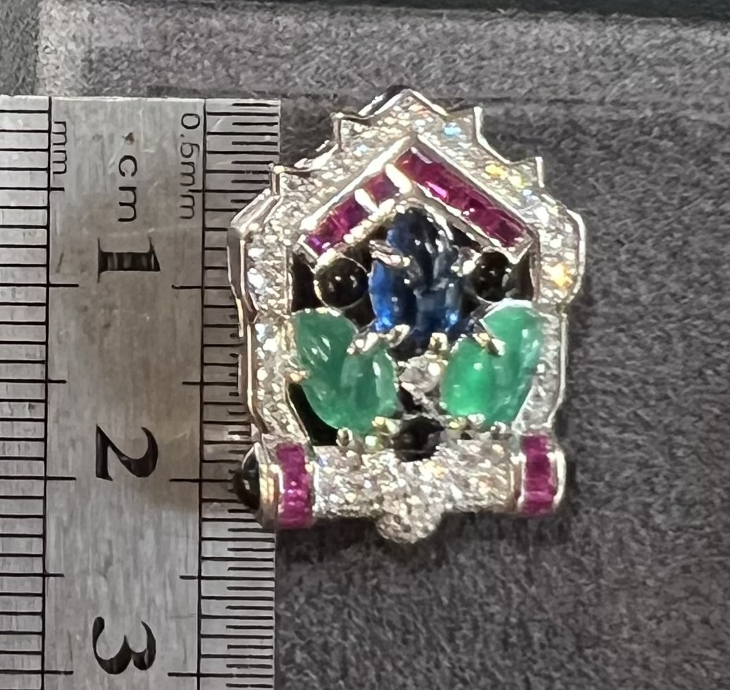 Boucles d’oreilles «  tuttifrutti » argent -photo-3