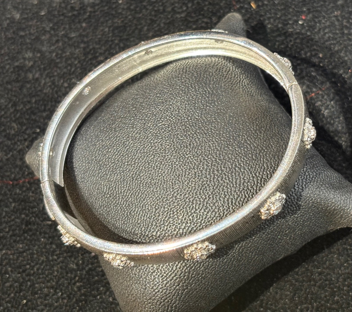 Silver Bangle Bracelet-photo-6