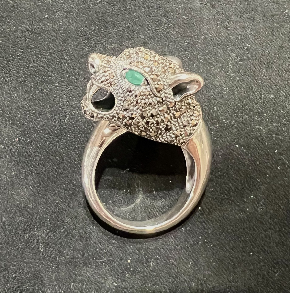 Bague argent panthère -photo-2