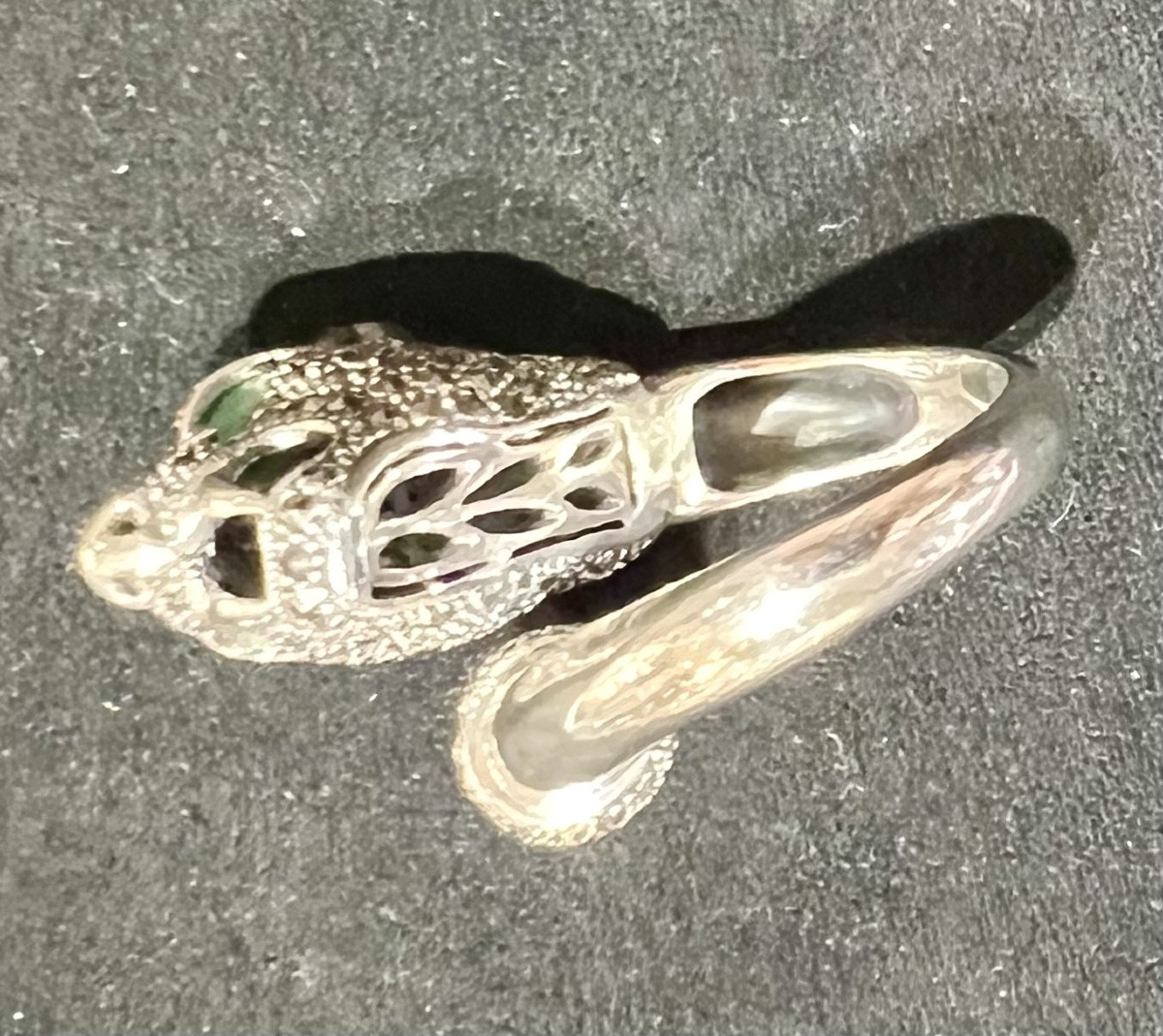 Bague argent panthère -photo-2
