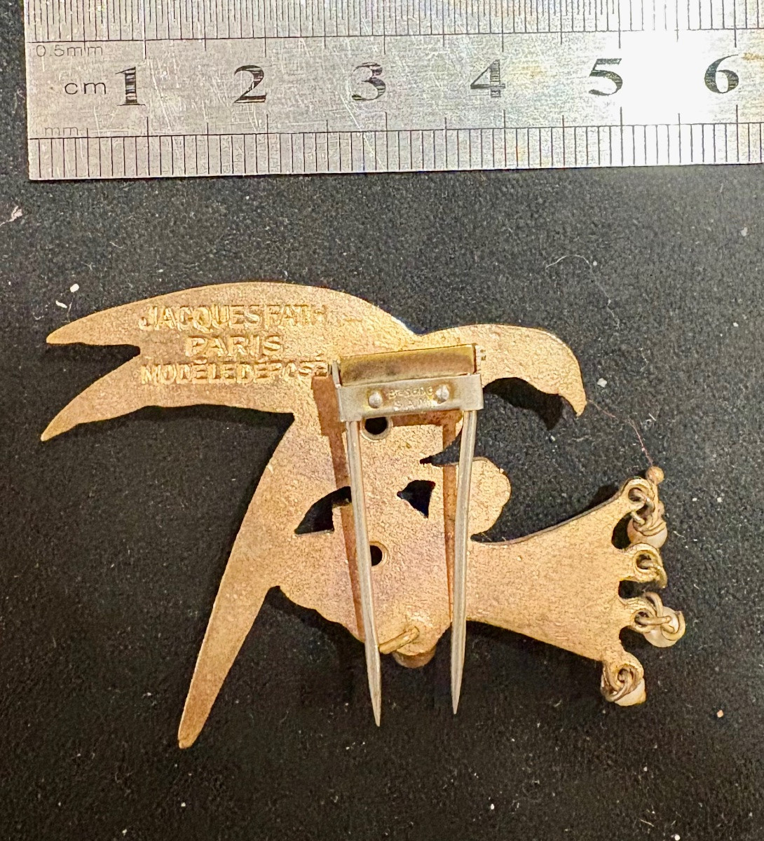 Vintage Jacques Fath Paris Brooch-photo-6
