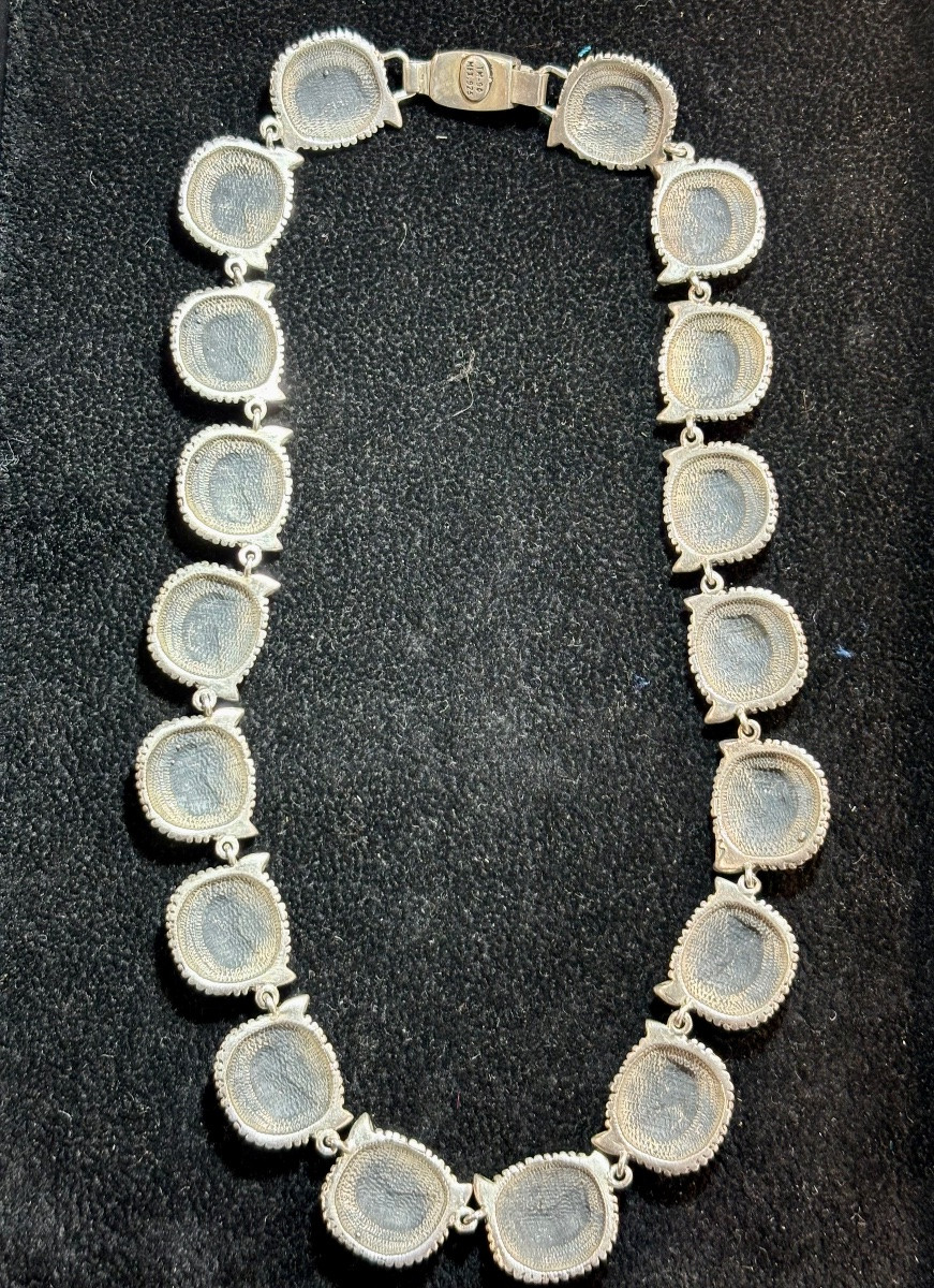 Collier argent hiboux -photo-3