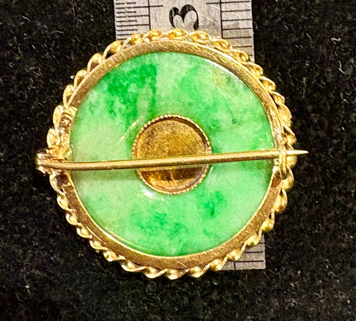 Jade And Gold Brooch-photo-3