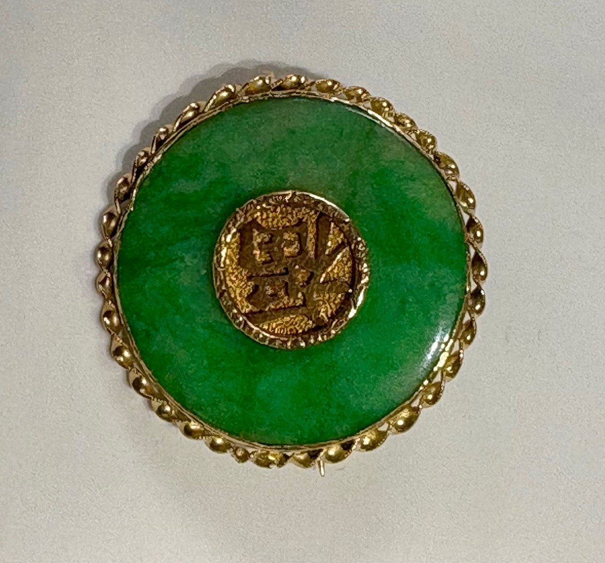 Jade And Gold Brooch-photo-1