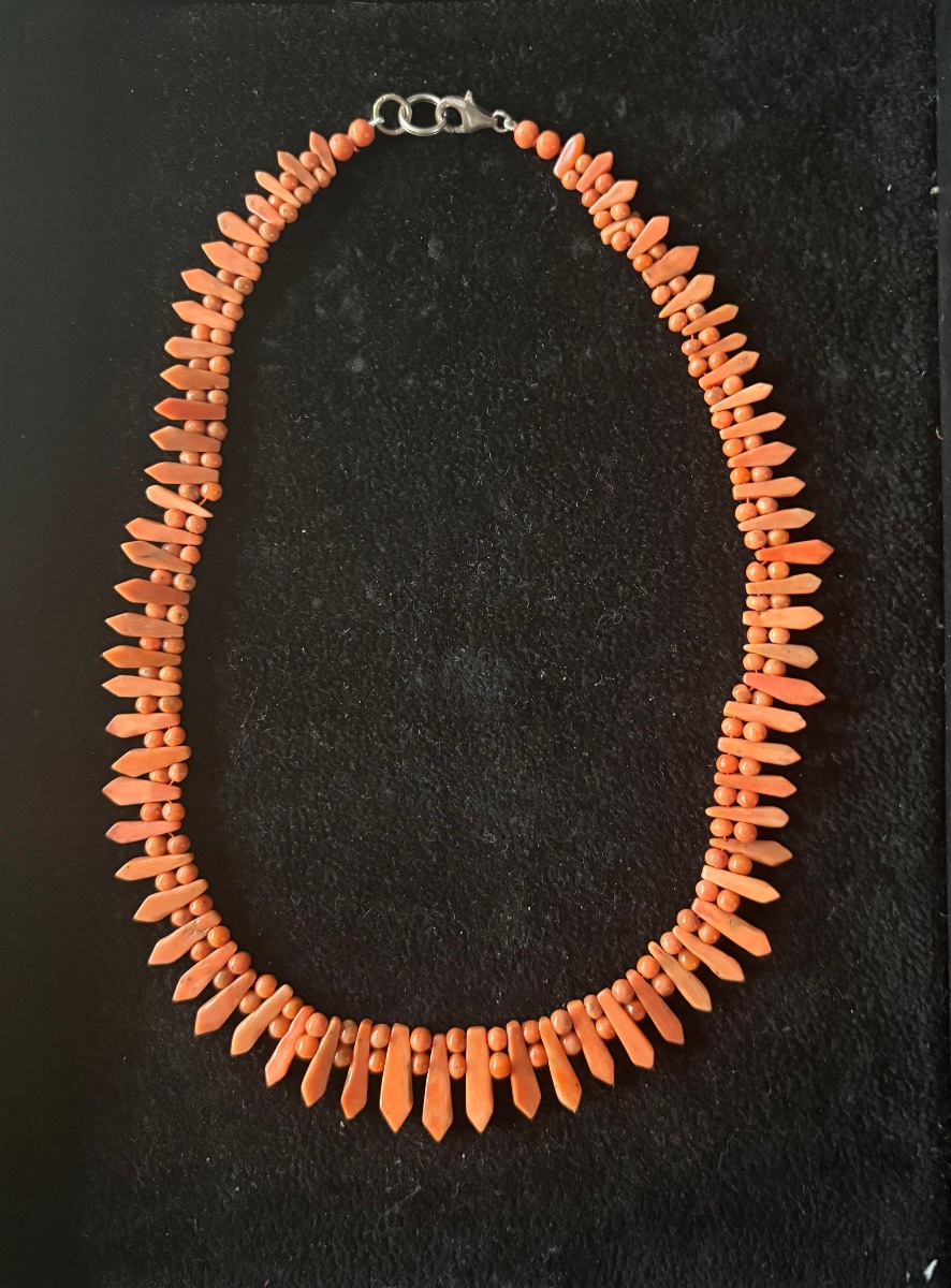 Collier corail ancien -photo-1