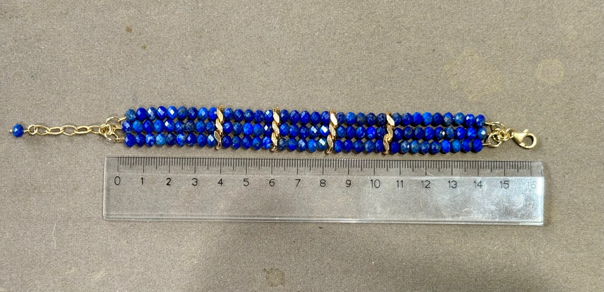 Lapis Lazuli Vermeil Bracelet-photo-2
