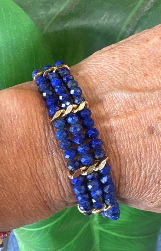 Lapis Lazuli Vermeil Bracelet-photo-4