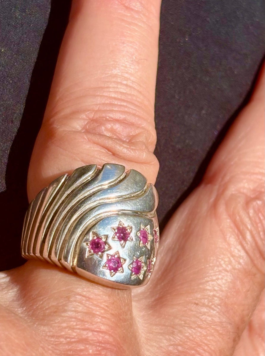 Bague argent rubis -photo-1