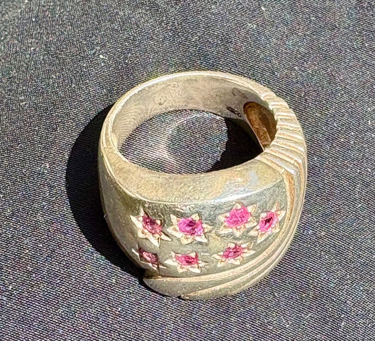 Bague argent rubis -photo-7