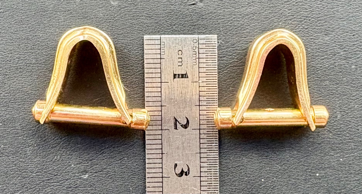 Boutons manchettes or 18 cts -photo-3