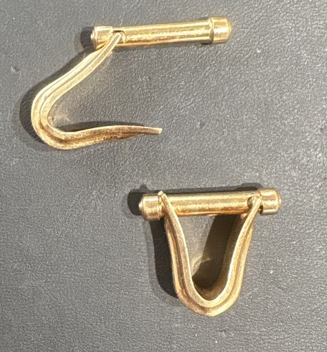 Boutons manchettes or 18 cts 